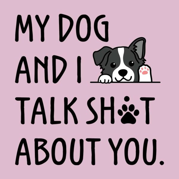 My Dog And I? Standard Tee Light Pink - Image 2