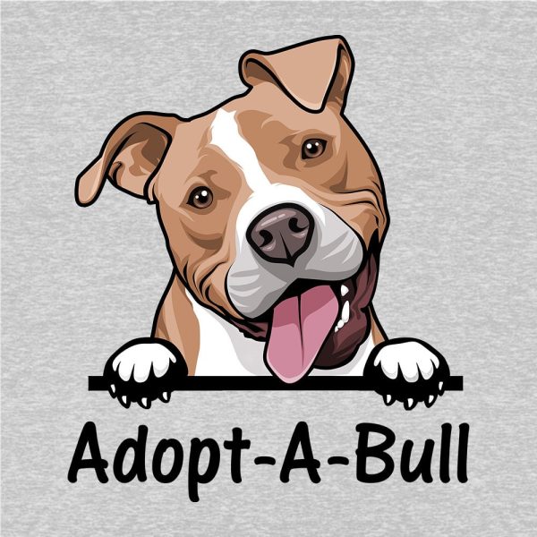 Adopt-A-Bull Standard Tee Heather Grey - Image 2