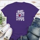 Ban Stupid People - Not Dogs Standard Tee Purple