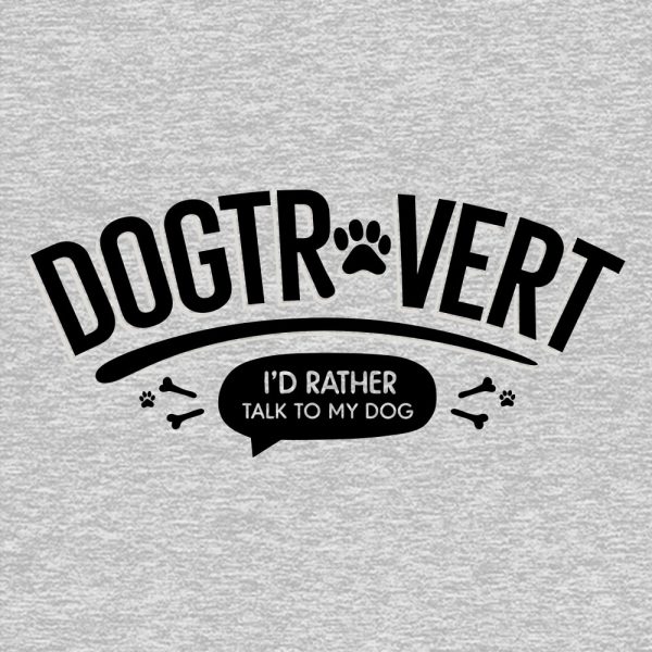 Dogtrovert Standard Tee Heather Grey - Image 2