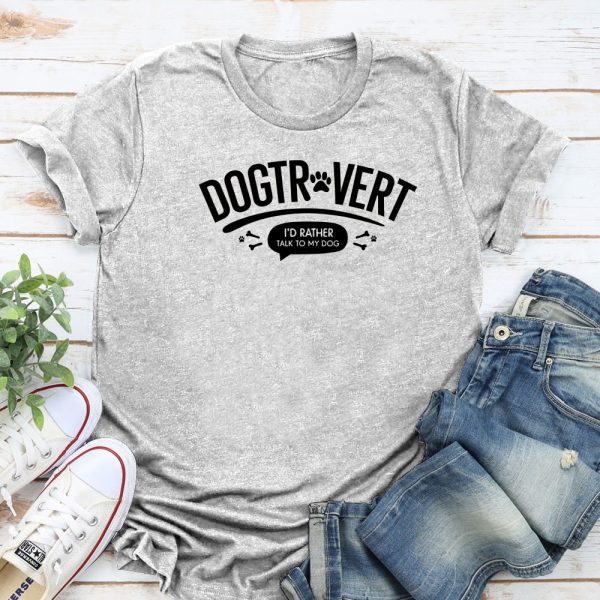 Dogtrovert Standard Tee Heather Grey
