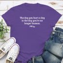 The Day You Hurt A Dog? Standard Tee Purple